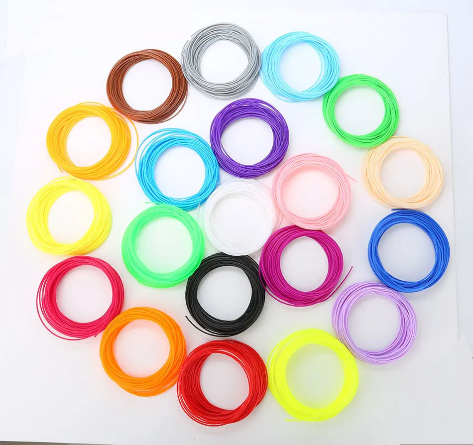 خيوط قلم ثلاثية الأبعاد 150 متر 30 لون PCL/PLA/ABS...