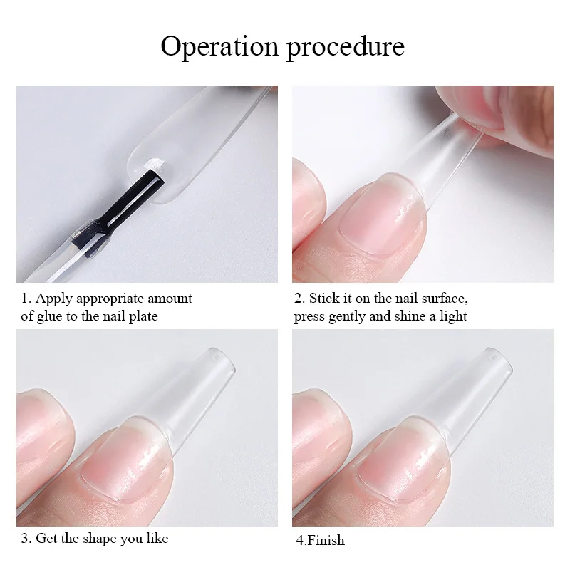 Nail Extension Press on Nails Coffin Nail Tips Clear Full Cover Long Fake Nails Artificial Press on Long Ballerinas 120pcs fake nails,nail tips,false nails,false nail tips