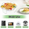 Air Fryer Baking Rack Metal Square/Round/Rectangle Oven Grill Racks Airfryer Accessories for Cosori,Instant Vortex,Gourmia,Foodi 4