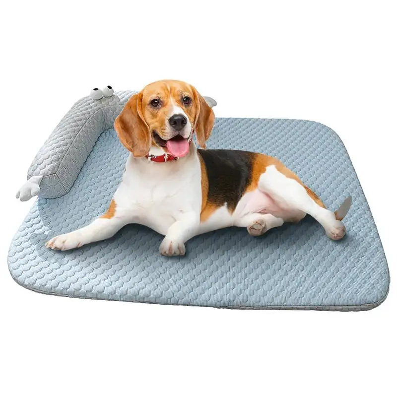 

Summer Dog Cooling Mat Ice Pads Breathable Washable Pet Cooling Mat For Pets Dogs And Cats Outdoor Pet Self Cooling Mat Cushion