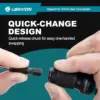 LIBRATON Impact to 1/4 Hex Converter 1/2 3/8 1/4“ Drive Female to 1/4" Hex Adapter Impact Wrench Adapters for Impact Bit Holders 6