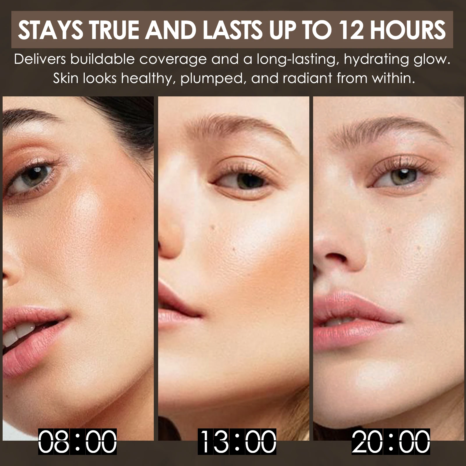 FOCALLURE Liquid foundation long-lasting oil-control high coverage poreless lightweight concealer face base makeup cosmetics liquid foundation makeup cosmetics