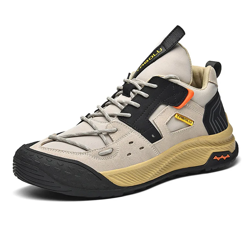 

Professional Outdoor Hiking Shoes for Men Anti-slip Trekking Shoes for Men Genuine Leather Non-slip Male Cross-country Sneakers