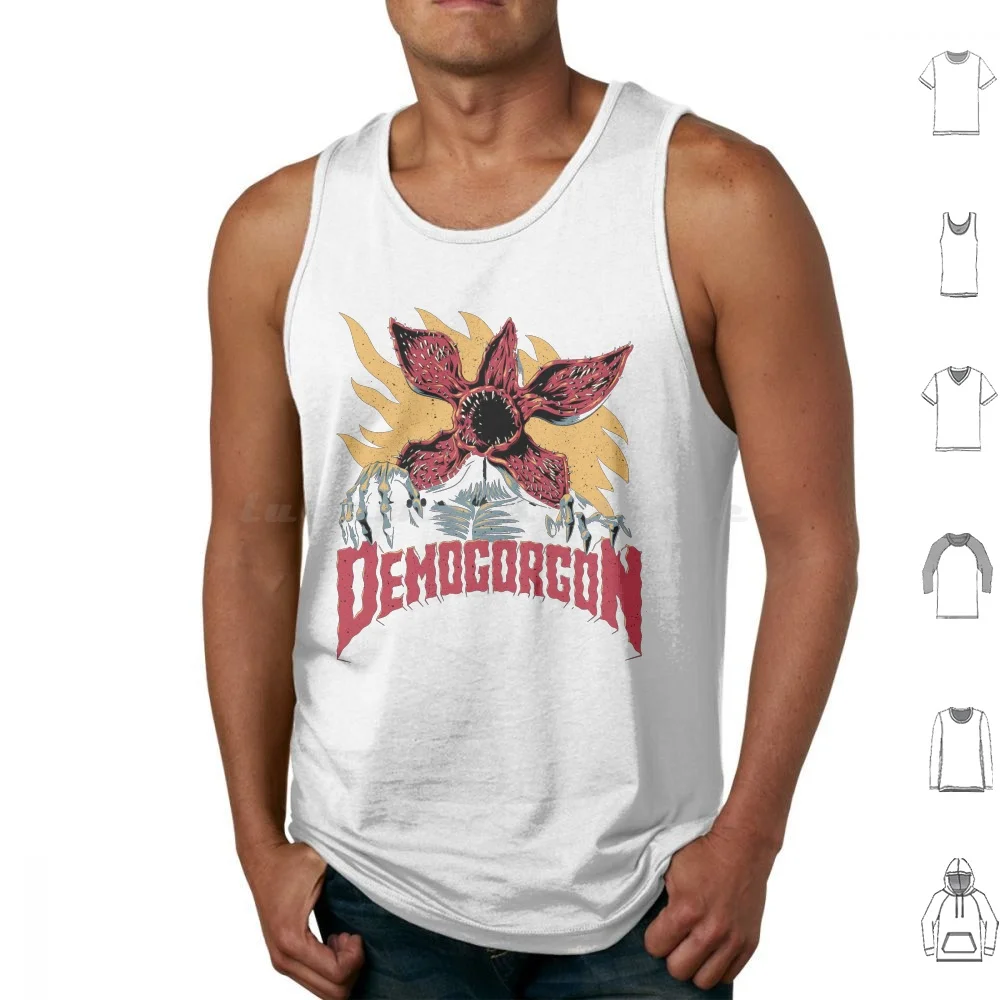 thumbnail image 1 of Camisetas sin mangas Demogorgon Camiseta sin mangas Demogorgon Once Netflix Dustin Stranger Mike Cosas Lucas Al revés 80S TV Horror, 1 of 5