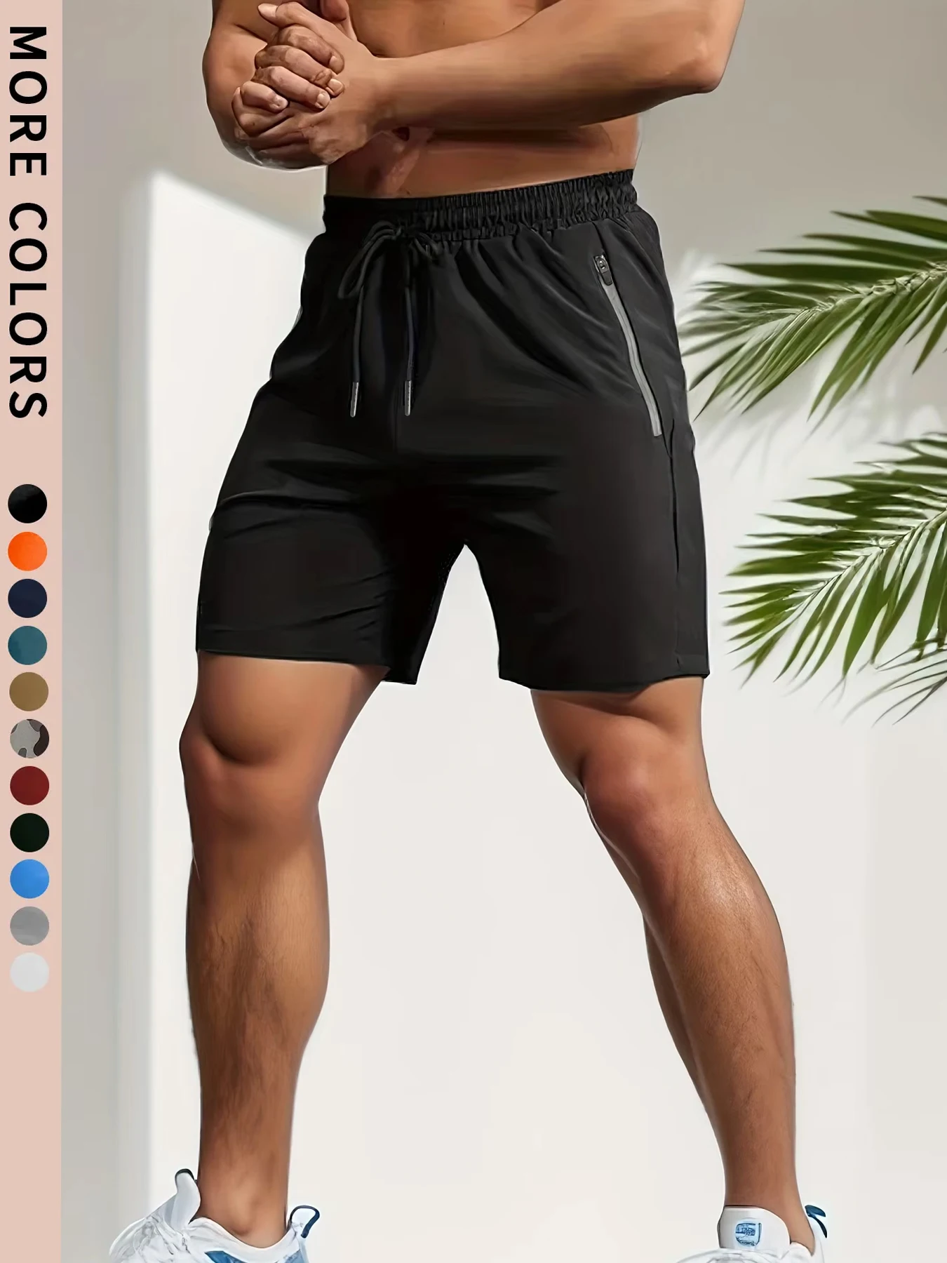 Sports shorts Men's Sports Shorts for Summer Gym Workout Running Cycling Quick Drying Breathable Drawstring Waist 2-0428