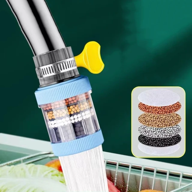 Multi-layer Kitchen Faucet Water Purifier Filters Splash-Proof Spray Head  Nozzle