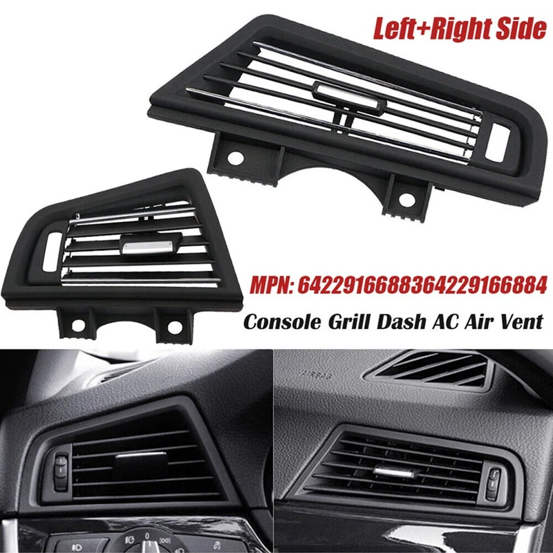 

1 пара, автомобильная Центральная решетка вентиляционного отверстия для BMW 5 Series F10 F18 2010-2017 64229166883 642291668834