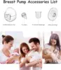 Wearable Breast Pump Replacement Parts Compatible with S32 Wearable Breast Pump/Lansinoh Discreet Duo Wearable Breast Pump 4