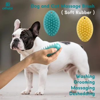 Soft Rubber Pet Grooming Brush 3