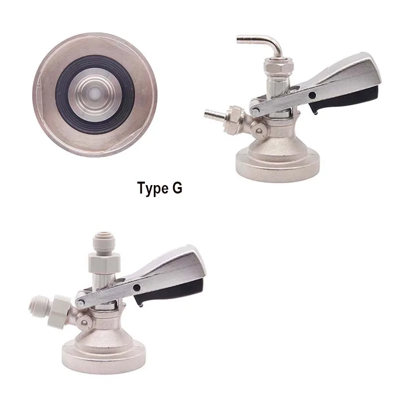 Premium Draft Beer Dispensing Coupler with Brass Body & Stainless Probe