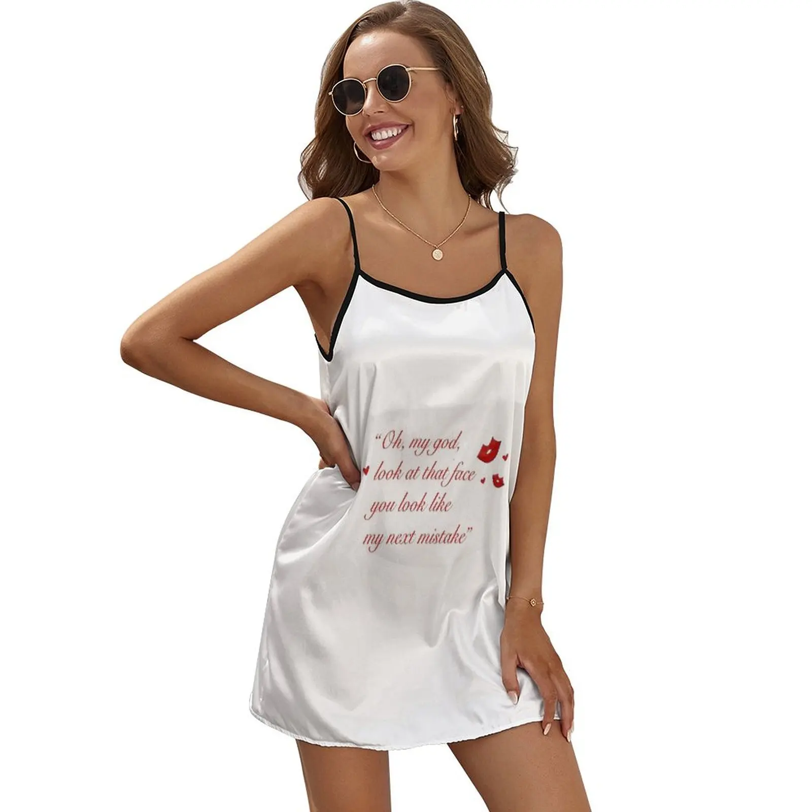 

Oh my god look at that face you look like my next mistake Sleeveless Dress dress summer women's suit