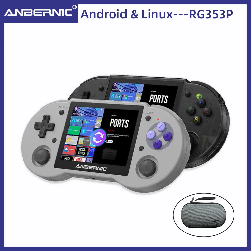 ANBERNIC Новинка RG353P портативная игровая консоль 3 5 дюймов Мульти-сенсорный экран
