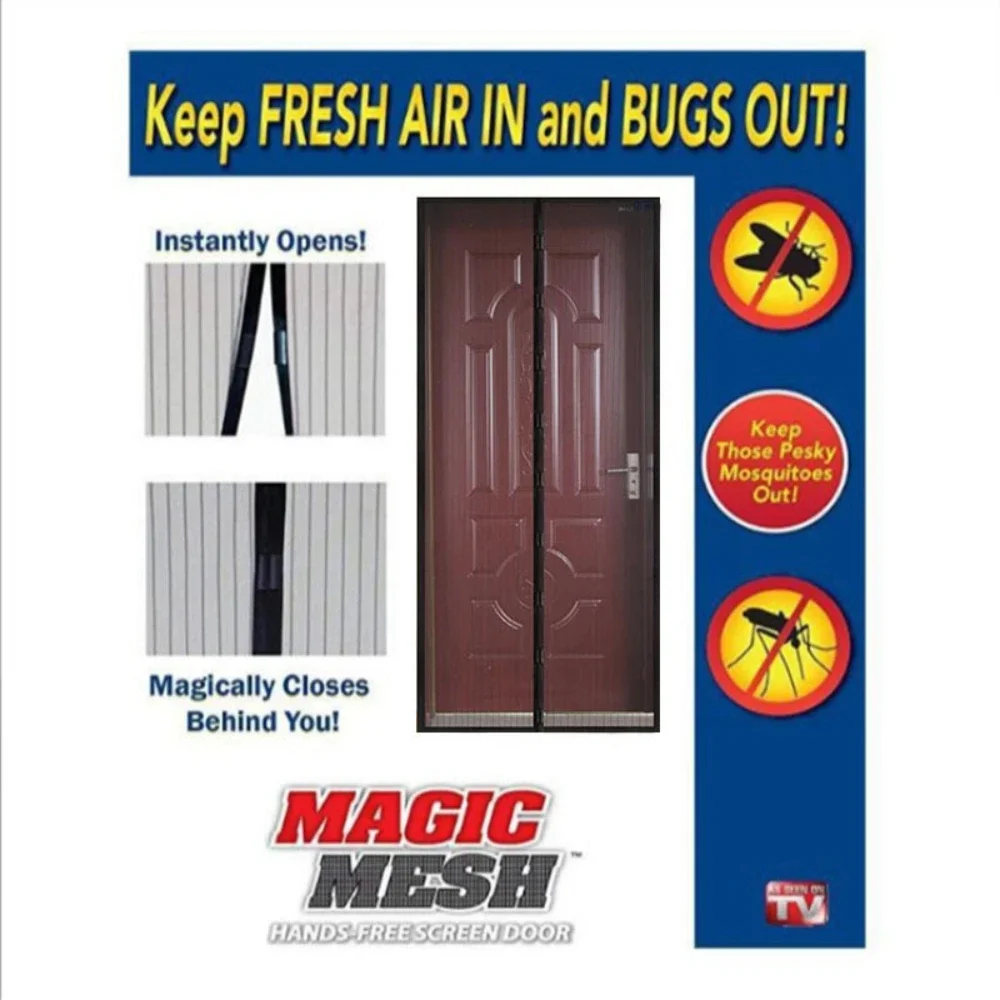 Magnetic Mosquito Net Door 80/90/100 Cms Window Curtains Automatic Closing Curtain Shades Screen Home Textile Garden