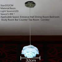 SOFEINA Contemporary Lotus Pendent Lamp Retro Creativity Living Room Restaurant Bedroom Villa Hotel StaircaseTearoom Chandelier 2