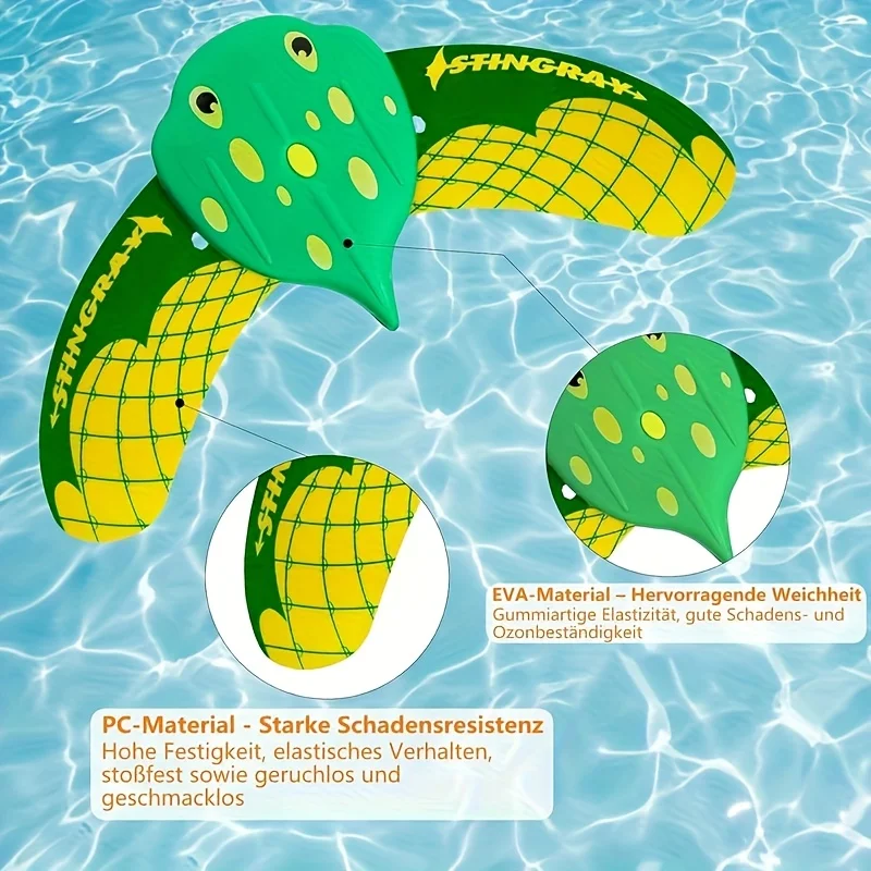 2 PCS/SET Devil Fish Bathing Diving Toys Summer Swimming Pool Beach Hot Springs Playing Toys Water Powered Floating Beach Toys