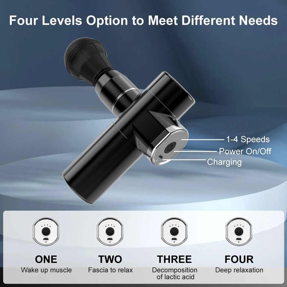 Deep Muscle Massage Gun Electric Massager Mini Fascia Gun Pistol 2 Deep Muscle Massage Gun Electric Massager Mini Fascia Gun Pistol 2