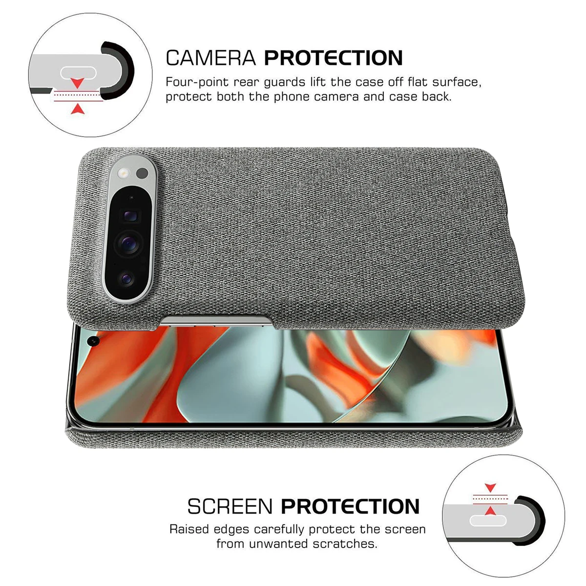 Sleek Fabric Cloth Thin Phone Bag Case Cover
