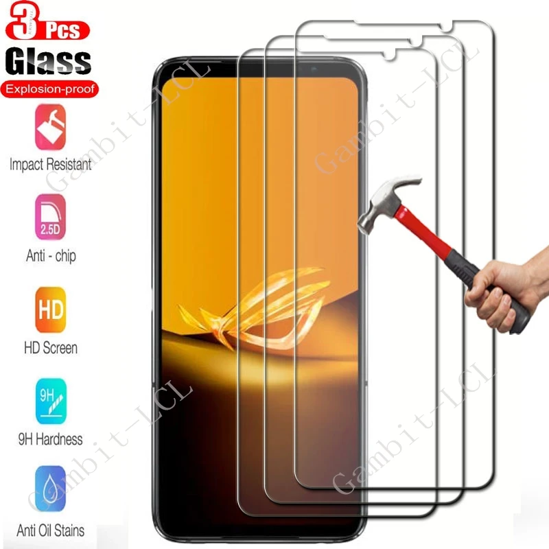 Premium Tempered Glass Screen Protector Film - 3 Pack