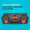 Stackable Storage System - 3 Piece Set (Small, Deep Toolbox, and Rolling Tote) 5