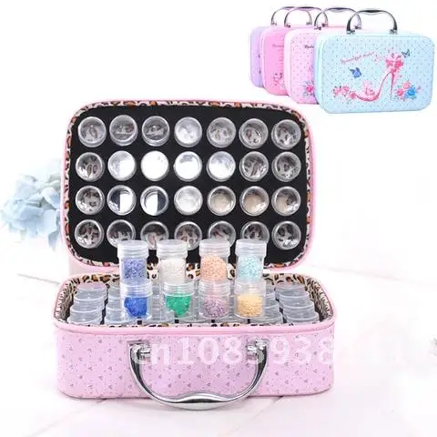 

Diamond Painting Tools Storage Bag Carry Case AZQSD 56 Bottles Container Zipper Accessories Double Layer Diamond Painting Bag