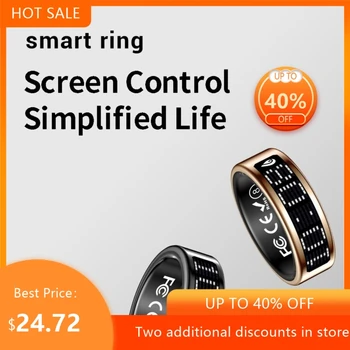 Anello Smart con Display per Conteggio, Monitoraggio Frequenza Cardiaca, Ossigeno nel Sangue, Pressione, Sonno ed Esercizio Fisico - Novità Medio Oriente 2026