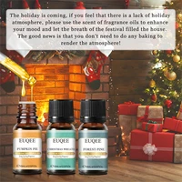 EUQEE Christmas Fragrance Oils Set For Diffuser- Forest Pine,Christmas Wreath,Brown Sugar,Harvest Spice,Gingerbread, Pumpkin Pie 2