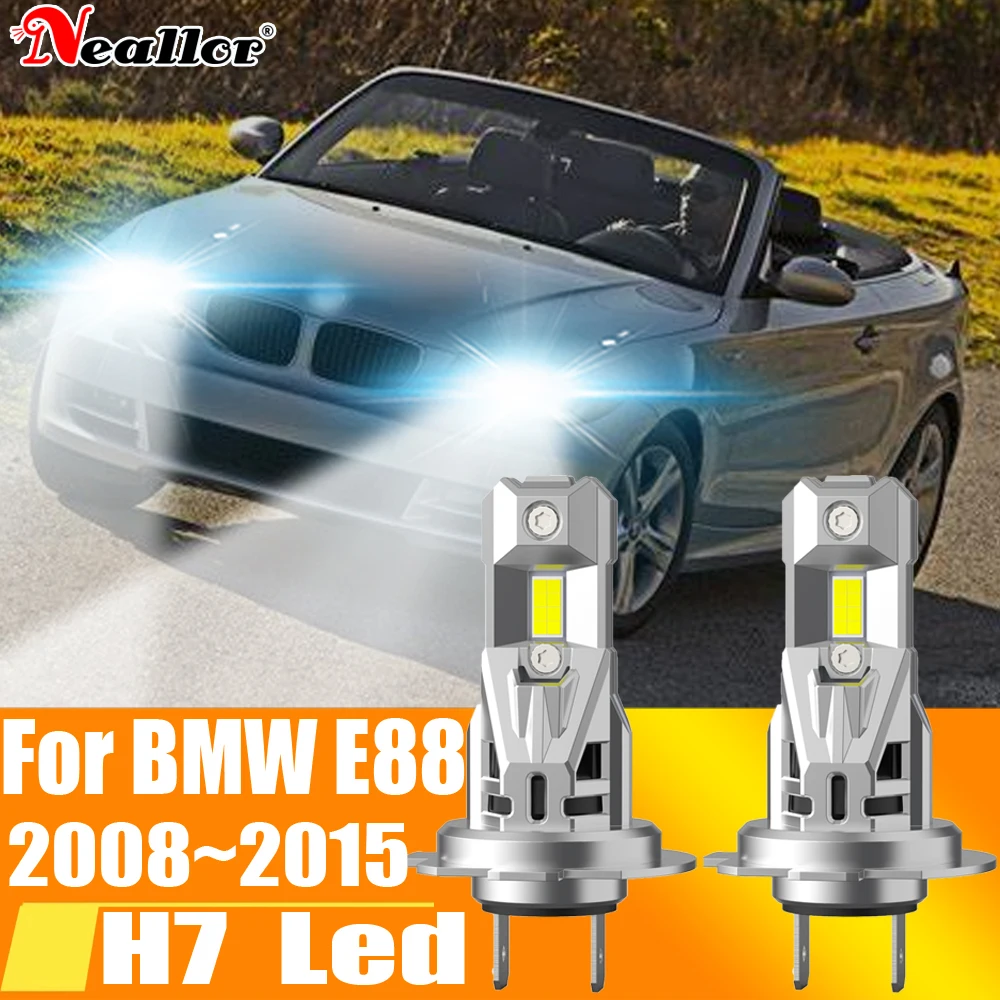 

2 шт., Автомобильные светодиодные лампы H7 Canbus H18 6000K 12 В 55 Вт для BMW E88 2008 ~ 2015