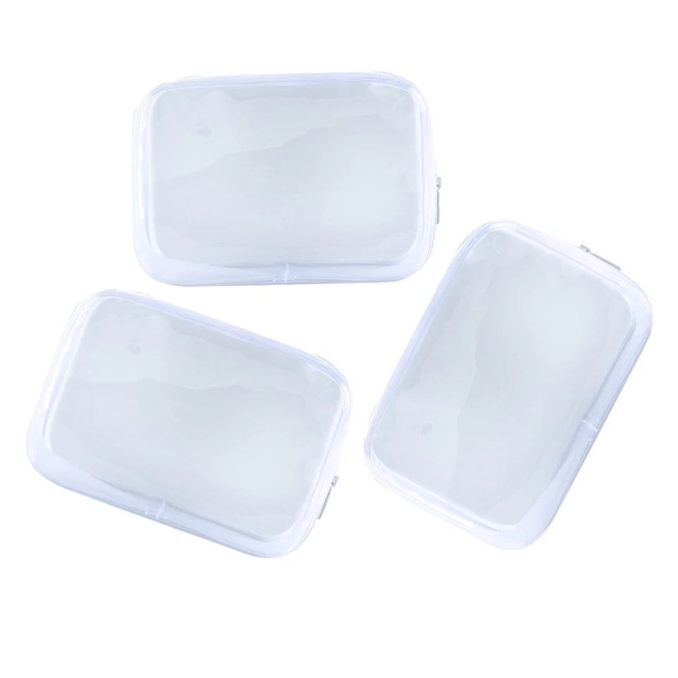 Travel Toiletry Bag Transparent Zipper Organizer