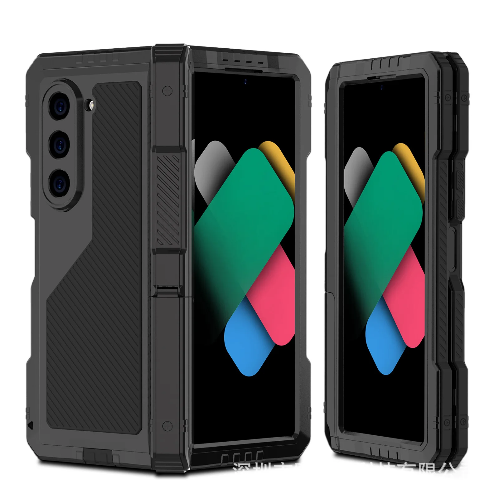 Screen Protector Phone Case Phone Protector Cover Screw Bumper Aluminum Metal Case For Samsung Z Fold 7 6 5 4 Heavy Duty Anti-fall Shockproof PET Screen Protector Cover