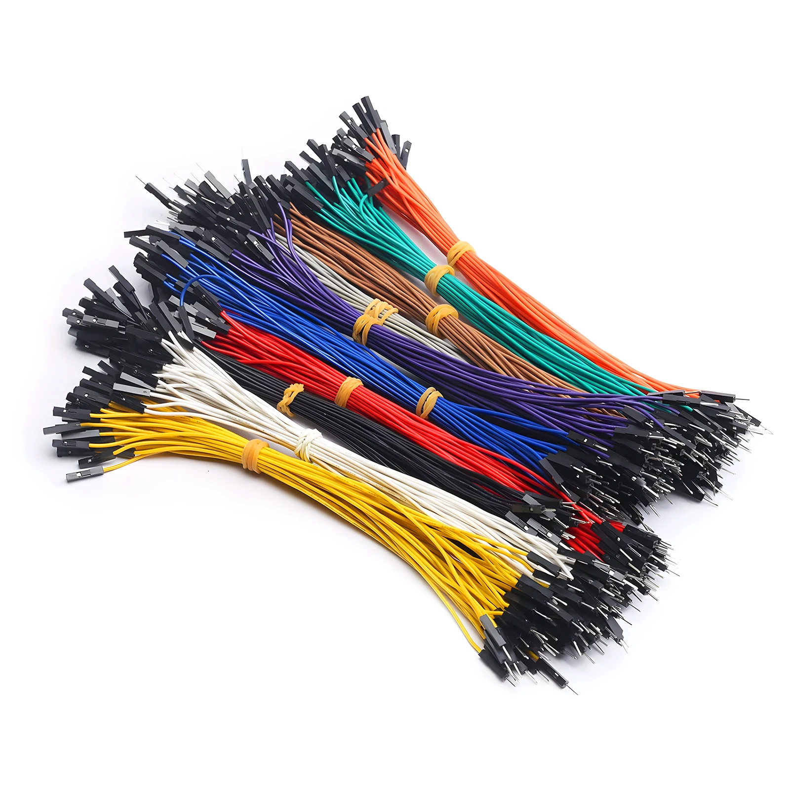 20pcs Dupont Wire Jumper Cable DIY Kit 20cm Breadboard Cable 2.54mm Pitch Male Female Wire 1Pin Connector for Arduino