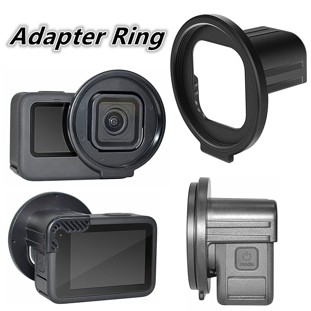 For Gopro Hero 8 9 10 11 12 13 Black Variable Fader ND2-400 Neutral Density ND1000 ND Filter & Adapter Ring Hero13 Hero12 Camera 2
