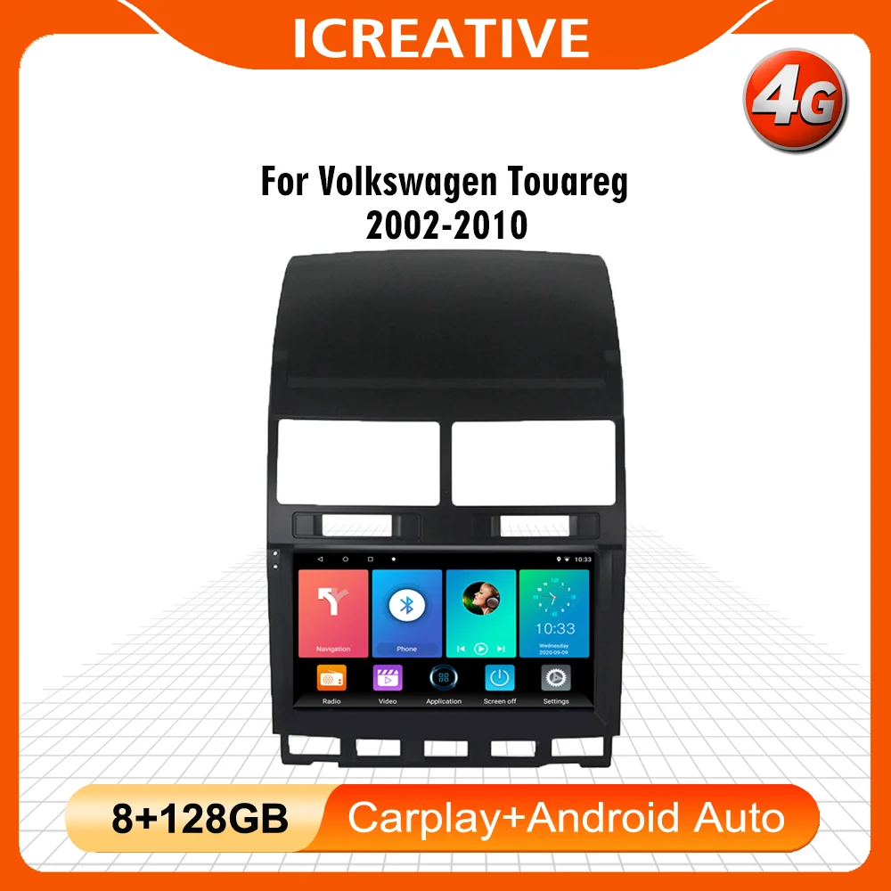 

For Volkswagen Touareg 2002-2010 9Inch 2Din 4G Carplay Car Multimedia Player Android Wifi GPS Navigation Car Radio AutoRadio BT