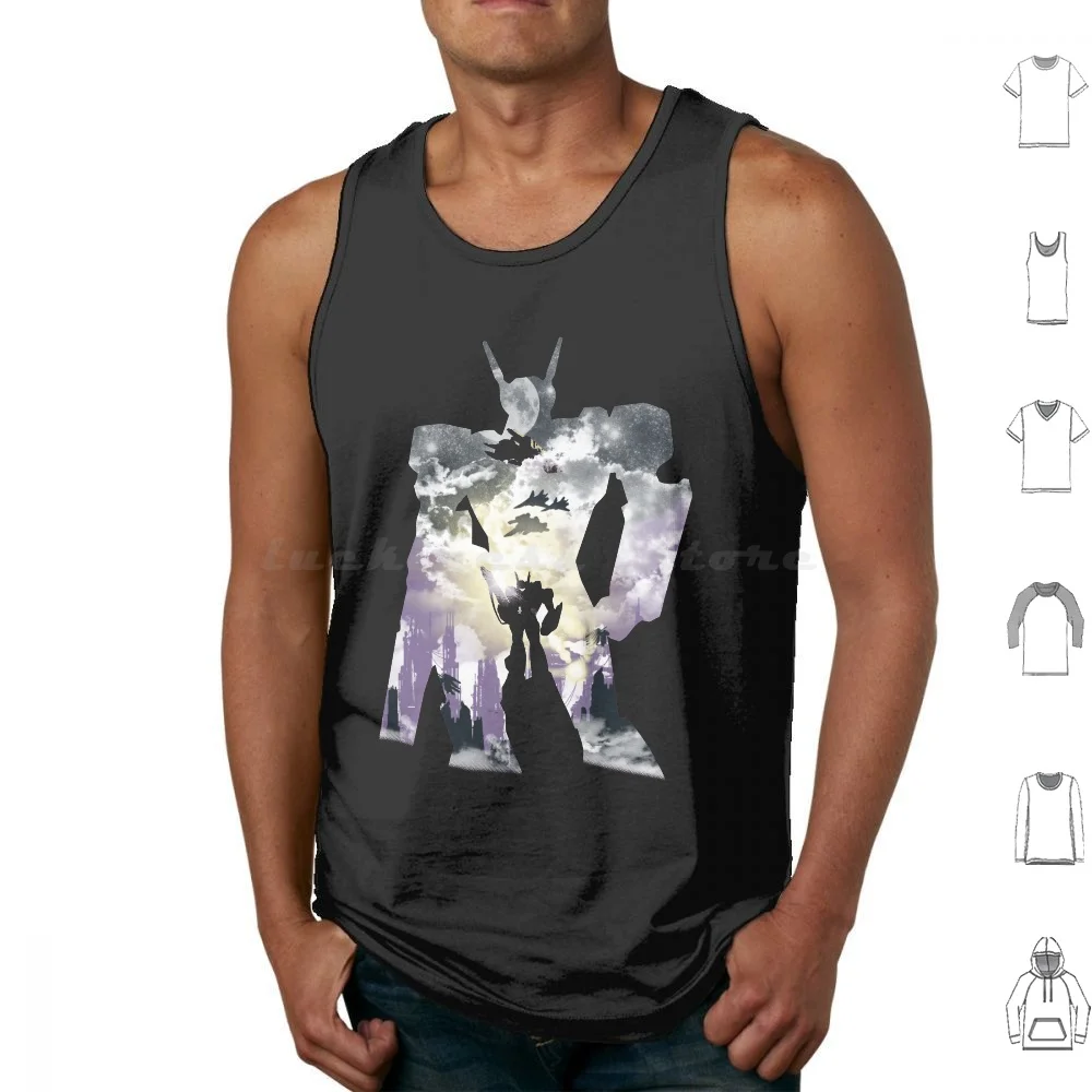 The Valkyrie Canotte Gilet Senza Maniche Moross Robot Mecha Anime Manga