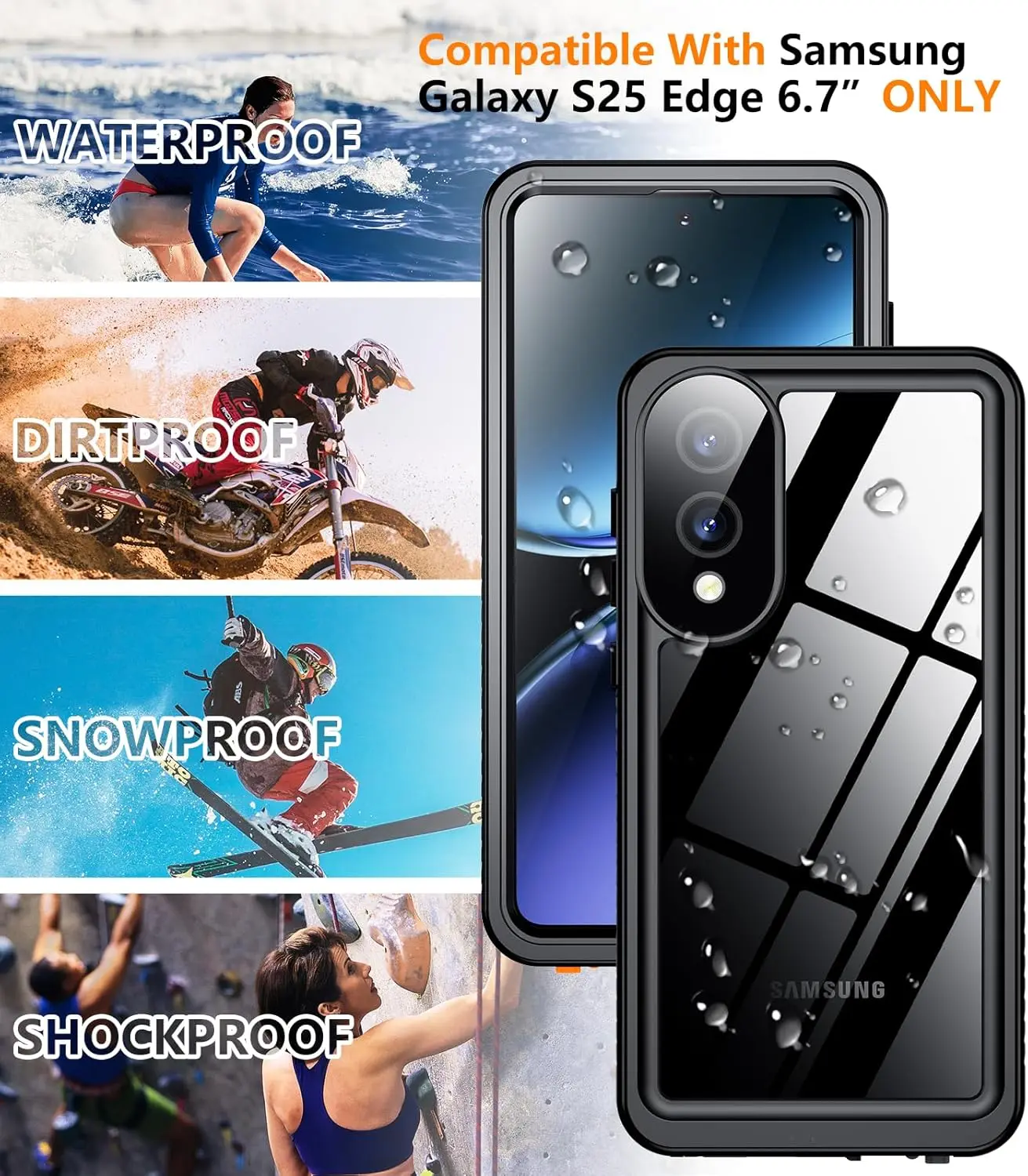 Ultimate Waterproof Heavy Duty Shockproof Phone Case - IP68 Full Protection Cover