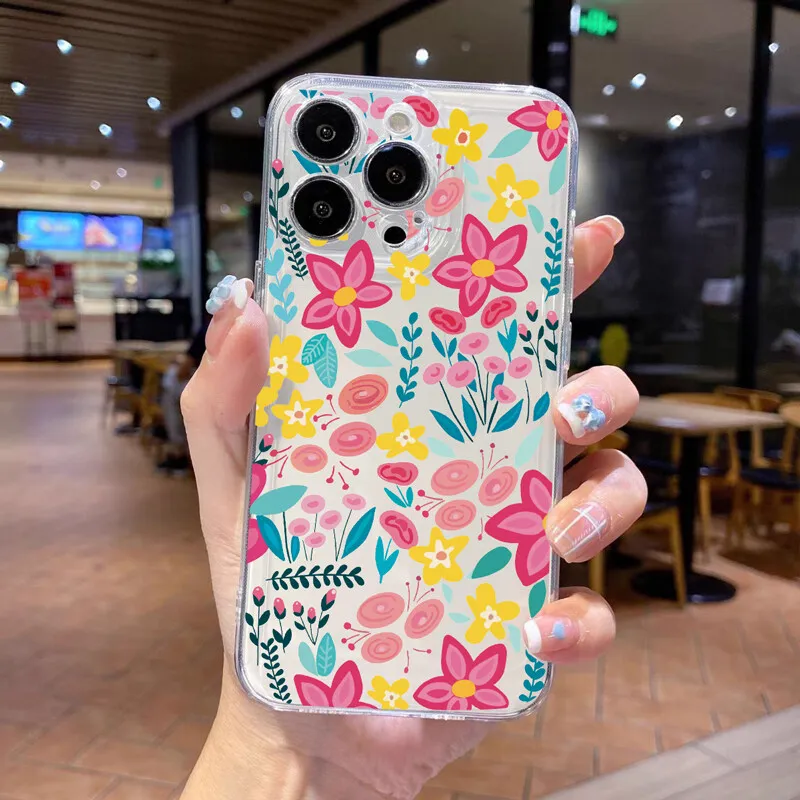 Vibrant Floral Soft Phone Case