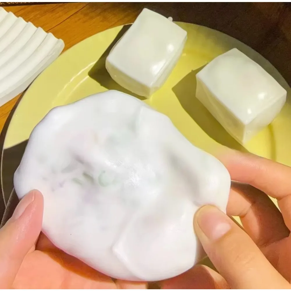 Crispy Tofu Block Stress Relief Fidget Toy with Crunchy Sound