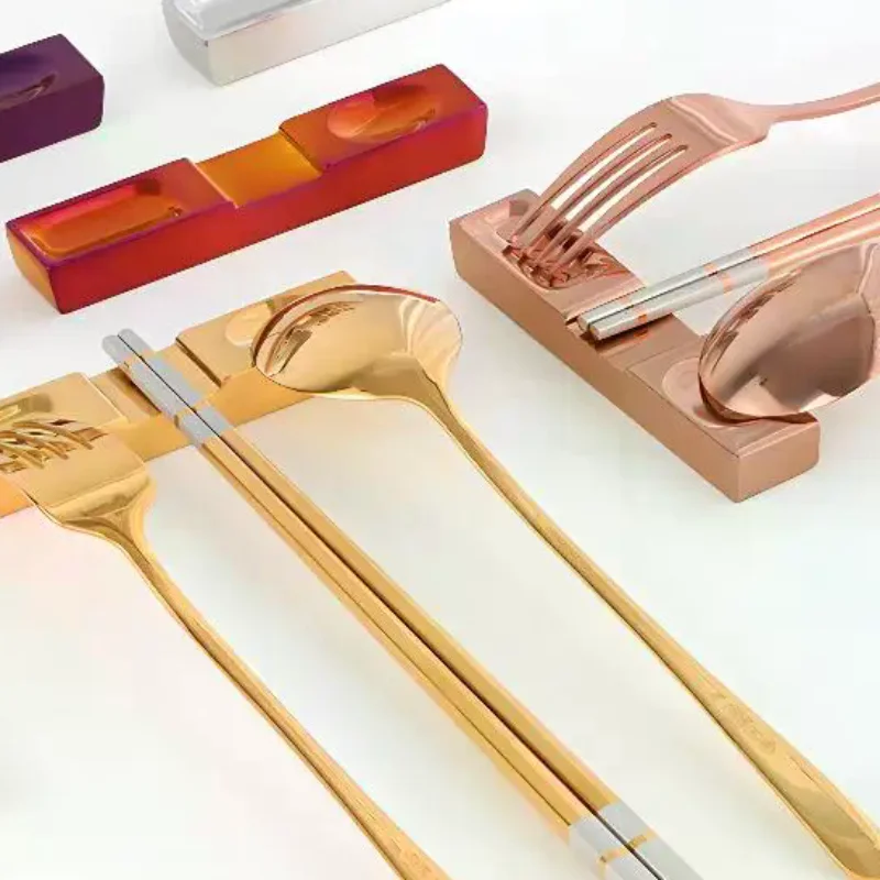 Stainless Steel Knife Fork Spoon Cutlery Holder Chopsticks Holder Kitchen Tableware Rack Chopstick Rest