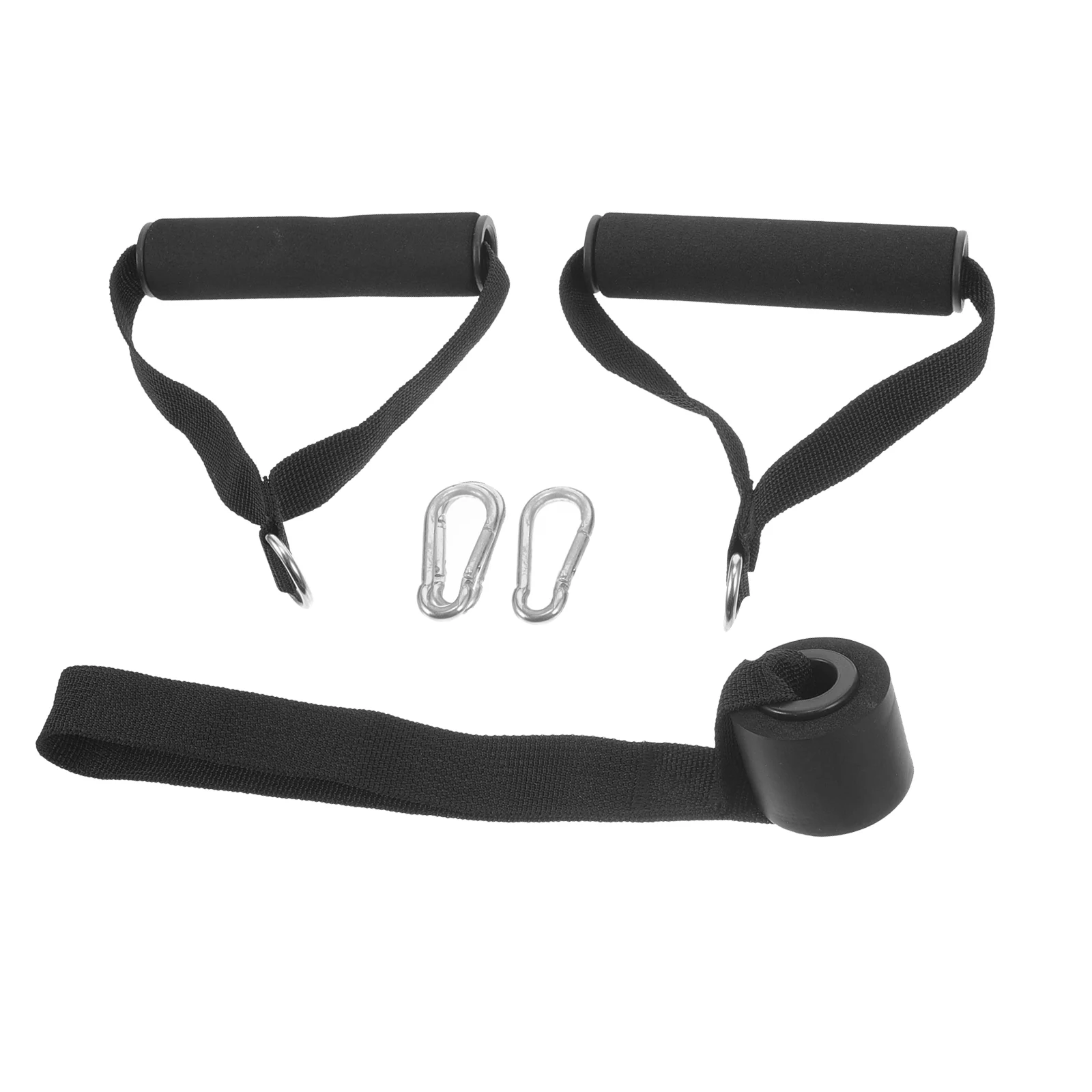 

Tricep Pull down Attachment Tension Rope Set Accessories Foam Resistance Band Handles