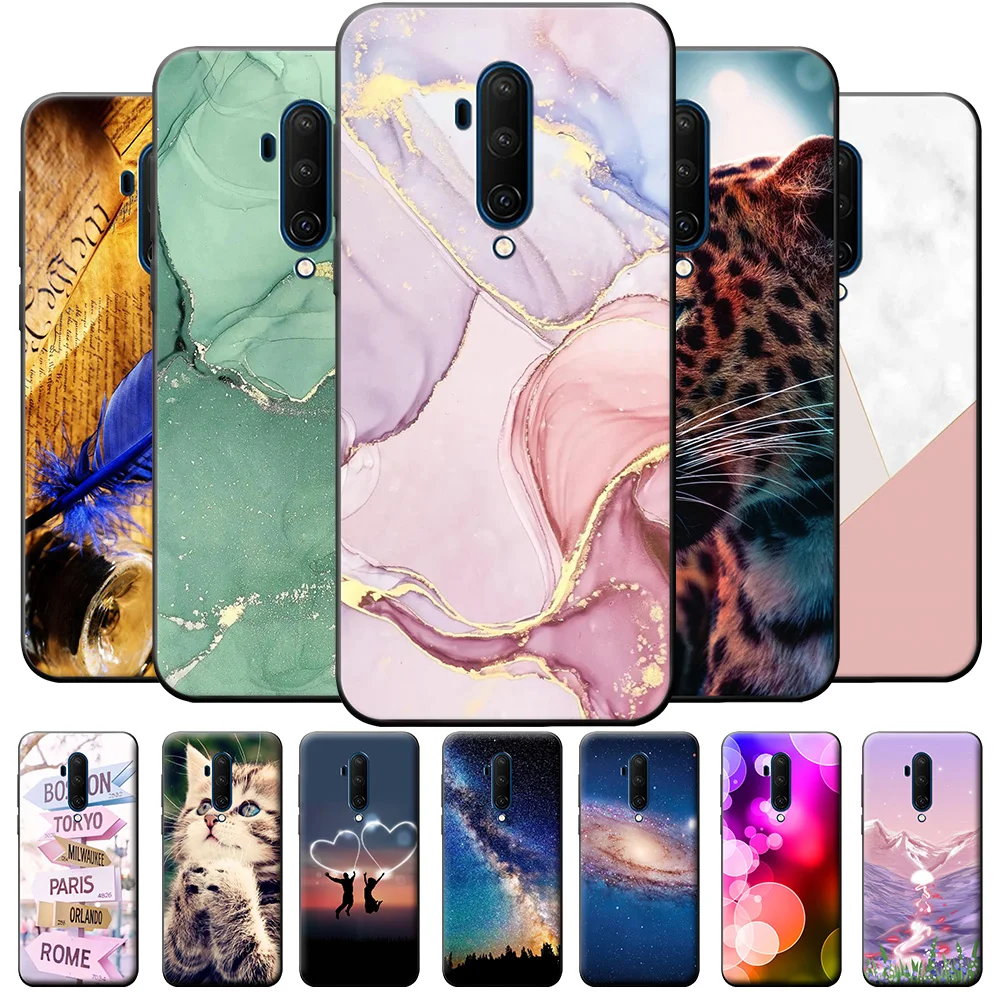Per Oneplus 7T Pro Case One Plus 7 7T Pro Custodia In Silicone Opaco Colorato Per Oneplus 7 Pro Fashion Tpu Cover Posteriore Protettiva 1 + Shell