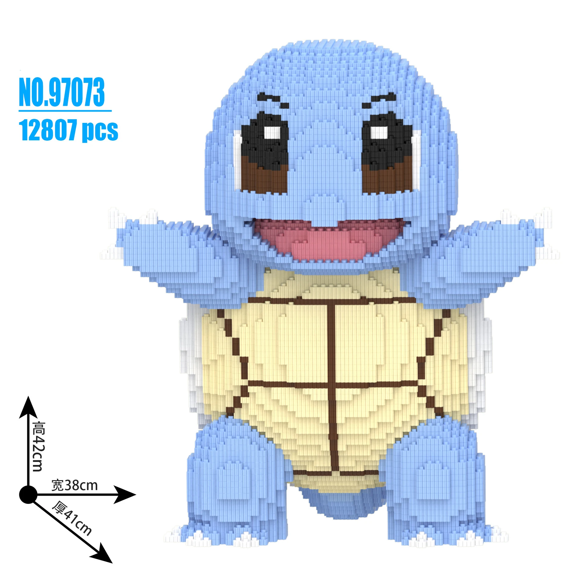 빌딩 블록 Bulbasaur Charmander 3D 모델 조립 연결 미니 벽돌 그림 장난감 홈 데코라용
