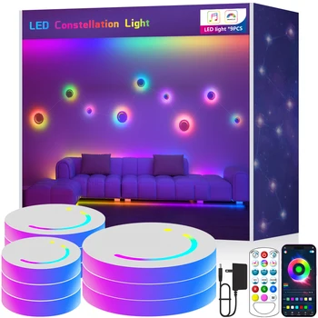 LED Wall Decorative Lights RGB Constellation Lights DIY Creative styling APP Remote Control Decorative Lights For Drawing Room 1 LED Wall Decorative Lights RGB Constellation Lights DIY Creative styling APP Remote Control Decorative Lights For Drawing Room 1