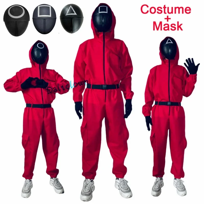 

Anime Game Costume for Children, Cosplay Monkey, Round Helmet Mask, Six Vip, Square, Circle, Triangle, Halloween and Christmas P
