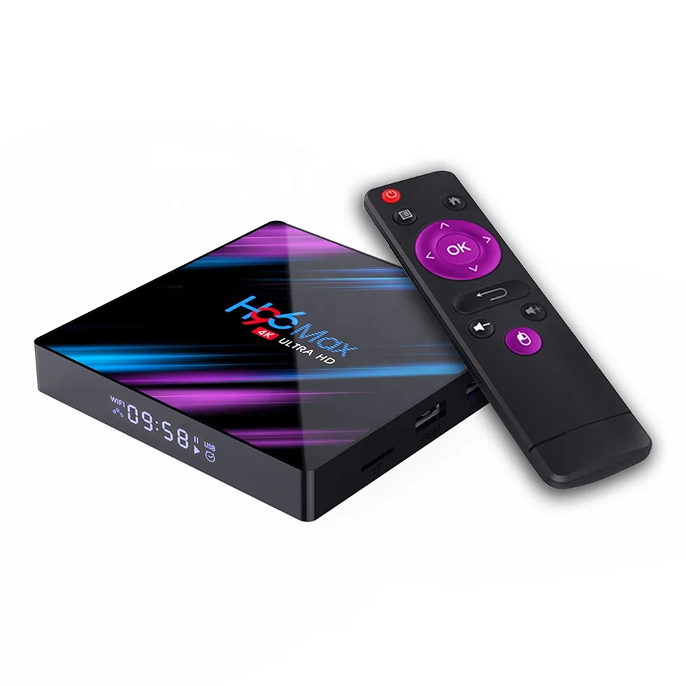 

Yinzam Top Seller H96 MAX 3318 Cheaper 4K Smart Android TV Box Android 9.0 with Rockchip RK3318 4GB 64GB OTT Box