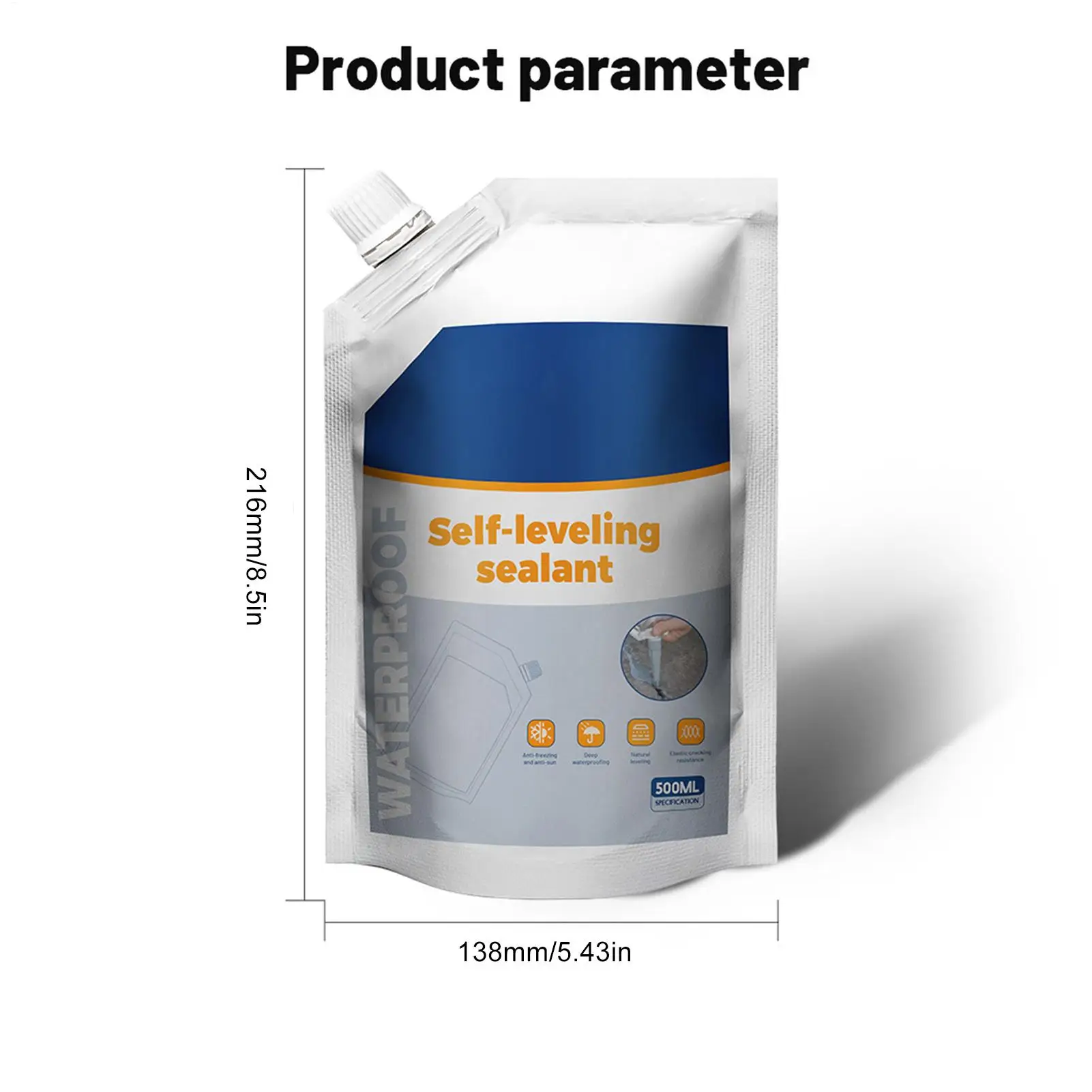 Crack Filling Agent Liquid Concrete Crack Filler 500ml Concrete Repair Sealant Leakage Plugging Roof Waterproof Leak Repair Glue