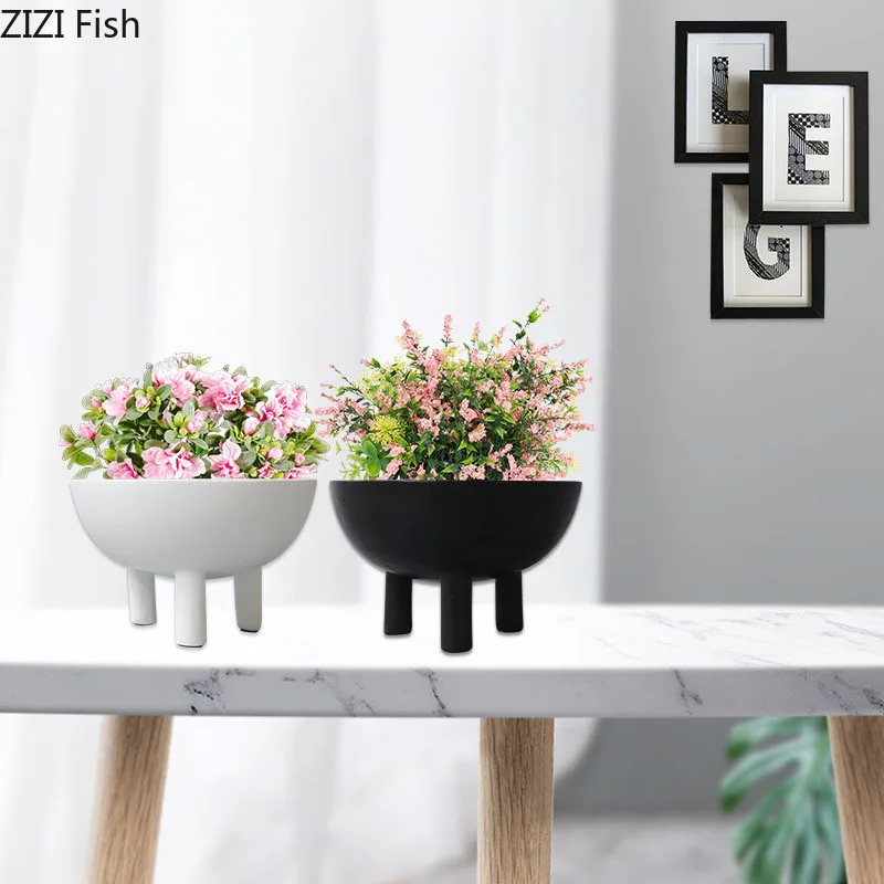 Minimalista Resina Emisferica Vaso Scrivania Decorazione Vasi Per Piante Disposizione Dei Fiori Decorativi Vasi Floreali Vasi Da Fiori Alti