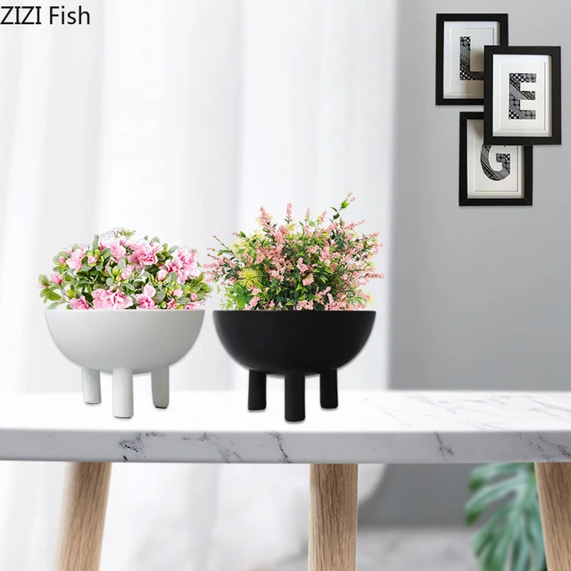 Minimalista resina emisferica vaso scrivania decorazione vasi per piante  disposizione dei fiori decorativi vasi floreali vasi da fiori alti -  AliExpress