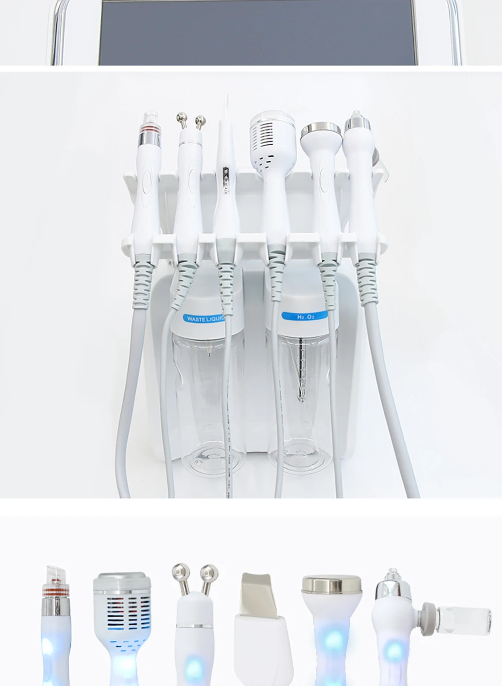 6 in 1 Hydro Dermabrasion Facial Machine Deep Cleansing Skin Scrubber Tightening Water Oxygen Bubble Skin Care Spa Beauty Device