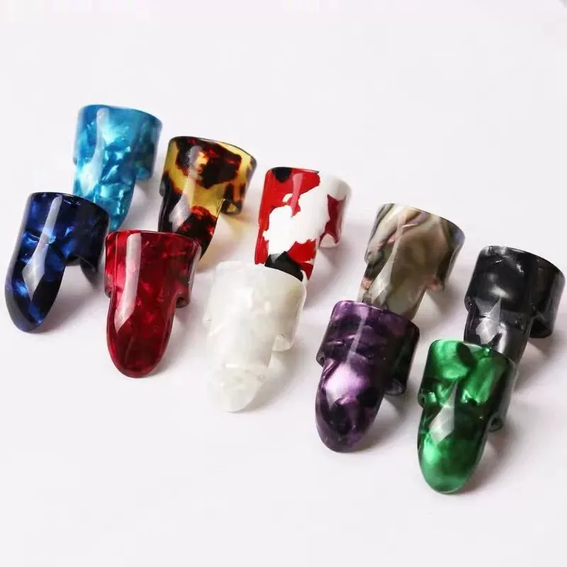 4Pc/Set Guitar Part Finger Picks Guitar Picks Pickup Guitar Bass Fingerstyle Thumb Plectrums Pick Plectrum Guitar Strap Accessor