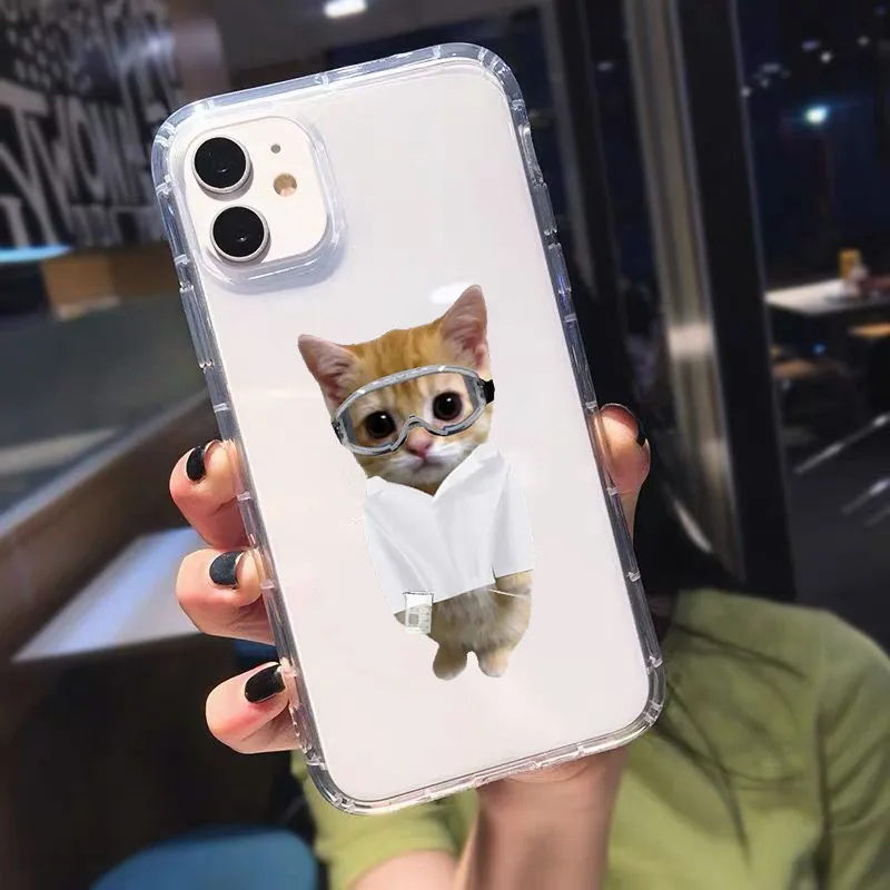 Simpatica Custodia Trasparente In Acrilico Con Orecchie Di Animali 3D - Foto 7