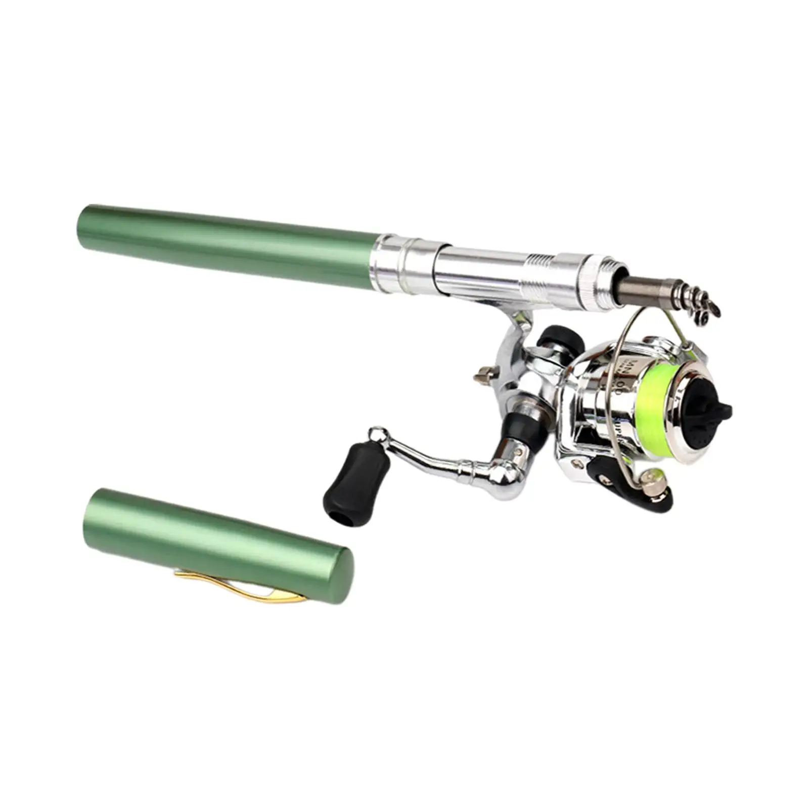 Mini Fishing Rod and Reel Pocket for Travel Saltwater Freshwater Ice Fishing